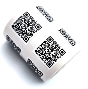 QR Code Sticker Barcode Self-Adhesive Label Roll